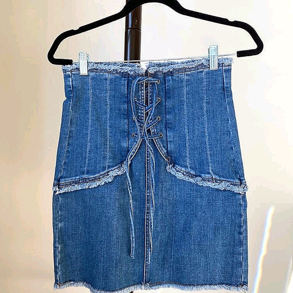 Corset Denim Skirt